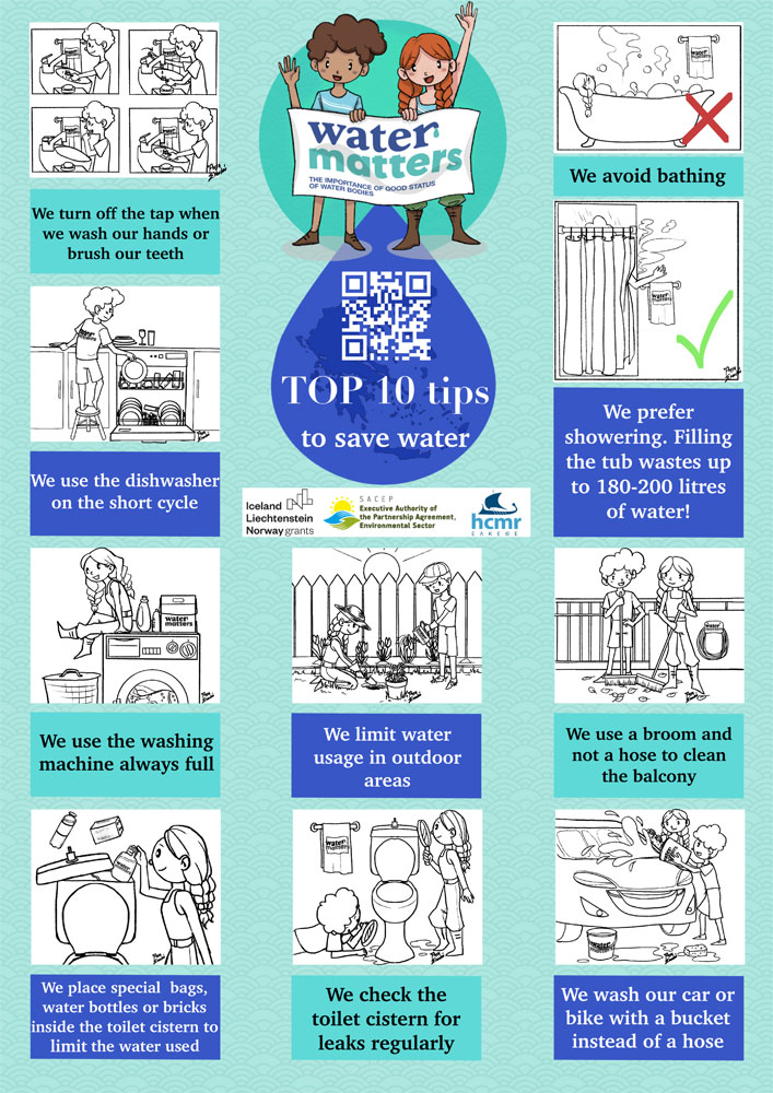 10 tips about saving water 